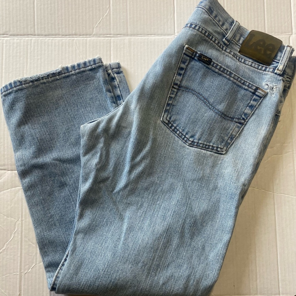 Vintage Lee Men's Pepper Stone Blue Jeans